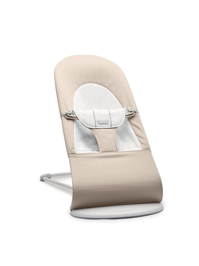 טרמפולינה לתינוק Baby Bouncer כותנה - בז'/אפור Beige/Gray טרמפולינה לתינוק Baby Bouncer כותנה - בז'/אפור Beige/Gray