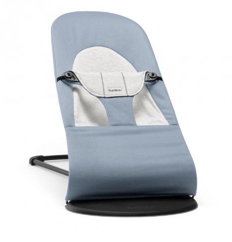 טרמפולינה לתינוק Baby Bouncer כותנה - כחול/אפור Blue/Grey טרמפולינה לתינוק Baby Bouncer כותנה - כחול/אפור Blue/Grey