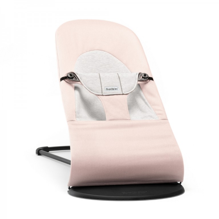 טרמפולינה לתינוק Baby Bouncer כותנה - ורוד/אפור Light pink/Gray בייבי ביורן טרמפולינה לתינוק Baby Bouncer כותנה - ורוד/אפור Light pink/Gray בייבי ביורן