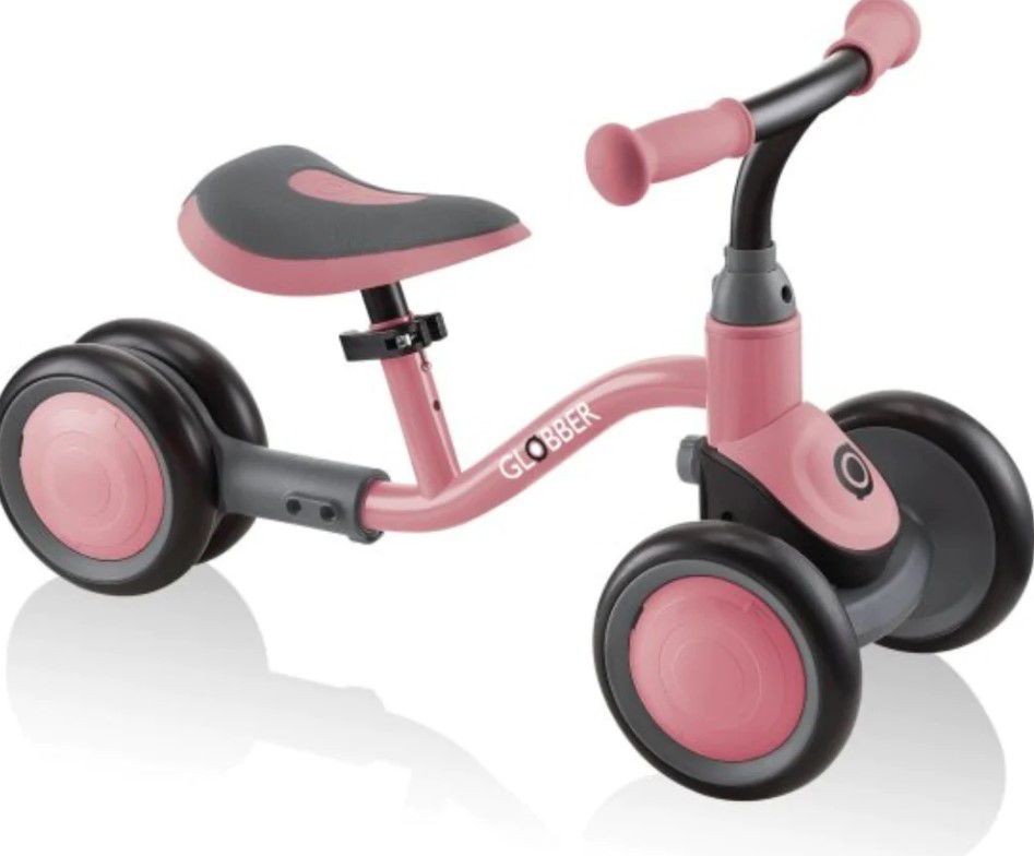 אופני איזון ללמידה 3 גלגלים לילדים גלובר Globber LEARNING BIKE- ורוד/אפור אופני איזון ללמידה 3 גלגלים לילדים גלובר Globber LEARNING BIKE- ורוד/אפור