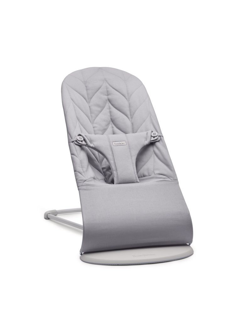 טרמפולינה לתינוק Baby Bouncer כותנה עלי כותרת - אפור בהיר Light grey בייבי ביורן טרמפולינה לתינוק Baby Bouncer כותנה עלי כותרת - אפור בהיר Light grey בייבי ביורן