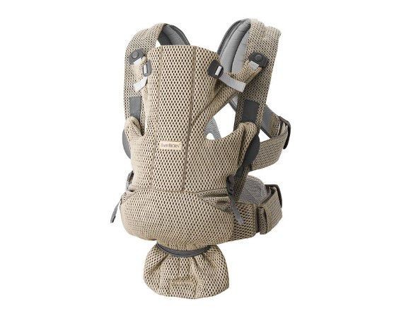 מנשא תינוק מוב Move הכולל ריפוד מבד נושם 3D MESH - בז' Grey beige בייבי ביורן מנשא תינוק מוב Move הכולל ריפוד מבד נושם 3D MESH - בז' Grey beige בייבי ביורן