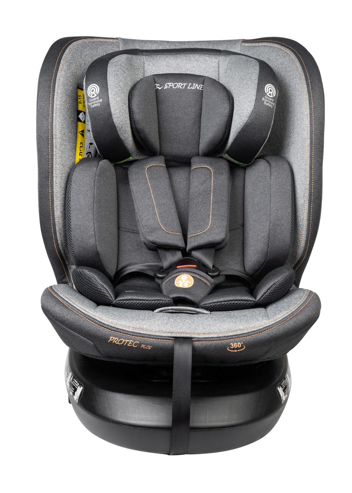 PROTEC PLUS-כיסא בטיחות מסתובב משולב בוסטר 360 - sport line-ספורט ליין פרוטק פלוס- אפור PROTEC PLUS-כיסא בטיחות מסתובב משולב בוסטר 360 - sport line-ספורט ליין פרוטק פלוס- אפור