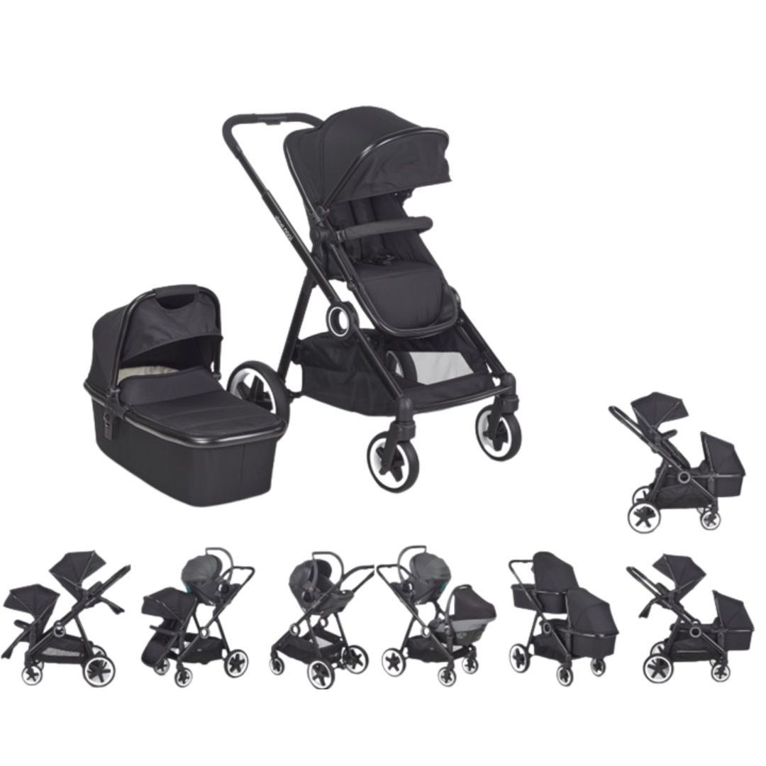 עגלת תאומים \ אחים 2 אמבטיות, 2 טיולונים, - icon family-אייקון פמילי עגלת תאומים \ אחים 2 אמבטיות, 2 טיולונים, - icon family-אייקון פמילי