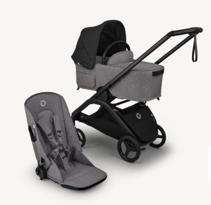 בוגבו דרגונפליי פלוס-Bugaboo Dragonfly Plus-בדים אפור מלאנג', גגון לבן מיסטי בוגבו דרגונפליי פלוס-Bugaboo Dragonfly Plus-בדים אפור מלאנג', גגון לבן מיסטי