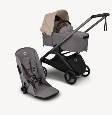 בוגבו דרגונפליי פלוס-Bugaboo Dragonfly Plus- בדים אפור מלאנג', גגון לבן מיסטי בוגבו דרגונפליי פלוס-Bugaboo Dragonfly Plus- בדים אפור מלאנג', גגון לבן מיסטי