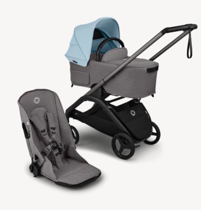 בוגבו דרגונפליי פלוס-Bugaboo Dragonfly Plus- בדים אפור מלאנג', גגון ירוק יער בוגבו דרגונפליי פלוס-Bugaboo Dragonfly Plus- בדים אפור מלאנג', גגון ירוק יער