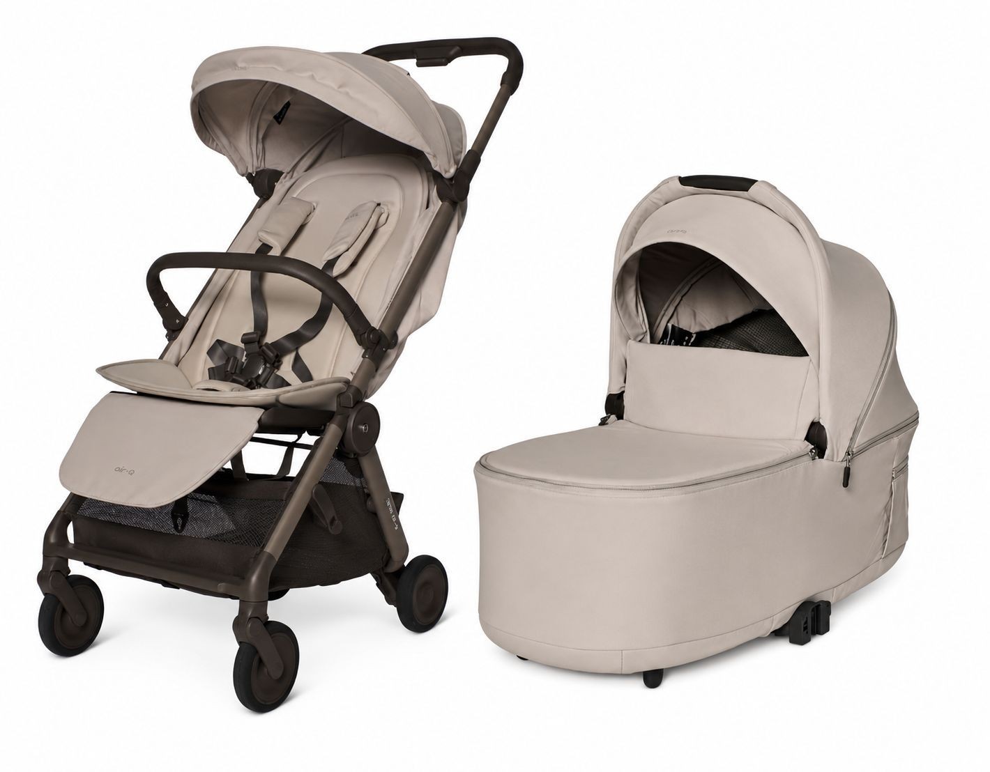 עריסה+טיולון אייר קיו Anex Air-Q אנקס-vanille שמנת עריסה+טיולון אייר קיו Anex Air-Q אנקס-vanille שמנת