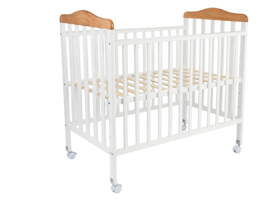 מיטת תינוק באורך מטר Nana - לבן בישלוב טבעי White/Neutral- נונה מיטת תינוק באורך מטר Nana - לבן בישלוב טבעי White/Neutral- נונה